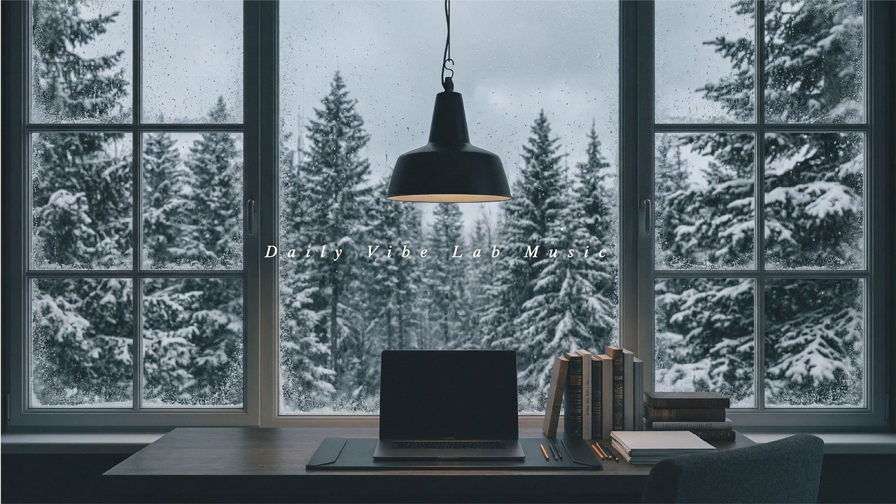 【研究 playlist 002】森林隱居🌲在雪林窗邊靜靜工作｜Ambient Lo-fi・Cafe Lo-fi・Nature Ambience・工作/讀書BGM・Study/Work Music