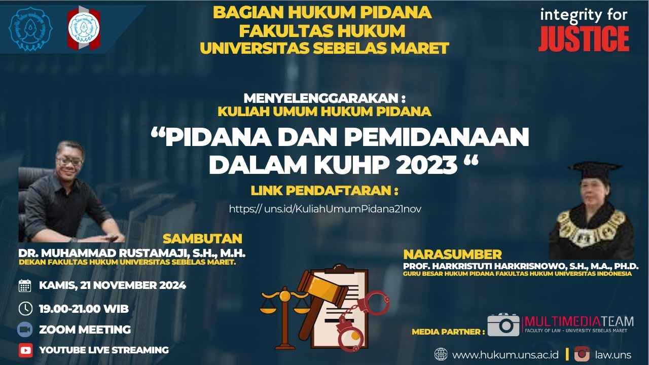 KULIAH UMUM | PIDANA DAN PEMIDANAAN DALAM KUHP 2023