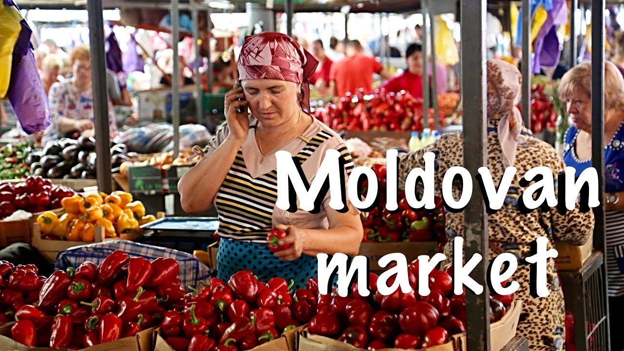 Chisinau CENTRAL MARKET in Moldova (Piata Centrala)