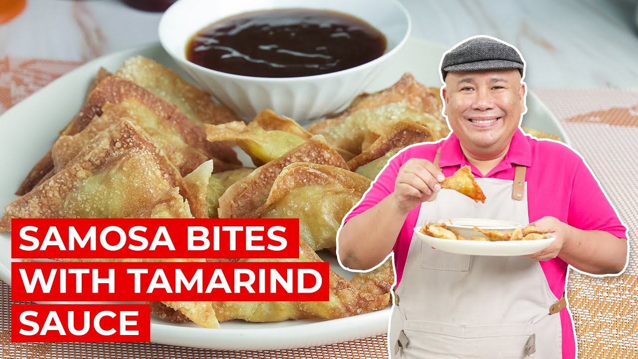 Samosa Bites with Tamarind Sauce Recipe | SIMPOL | CHEF TATUNG