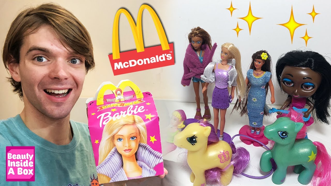 Opening Nostalgic Vintage McDonalds HAPPY MEAL Toys! (Barbie, My Little Pony, My Scene & More)
