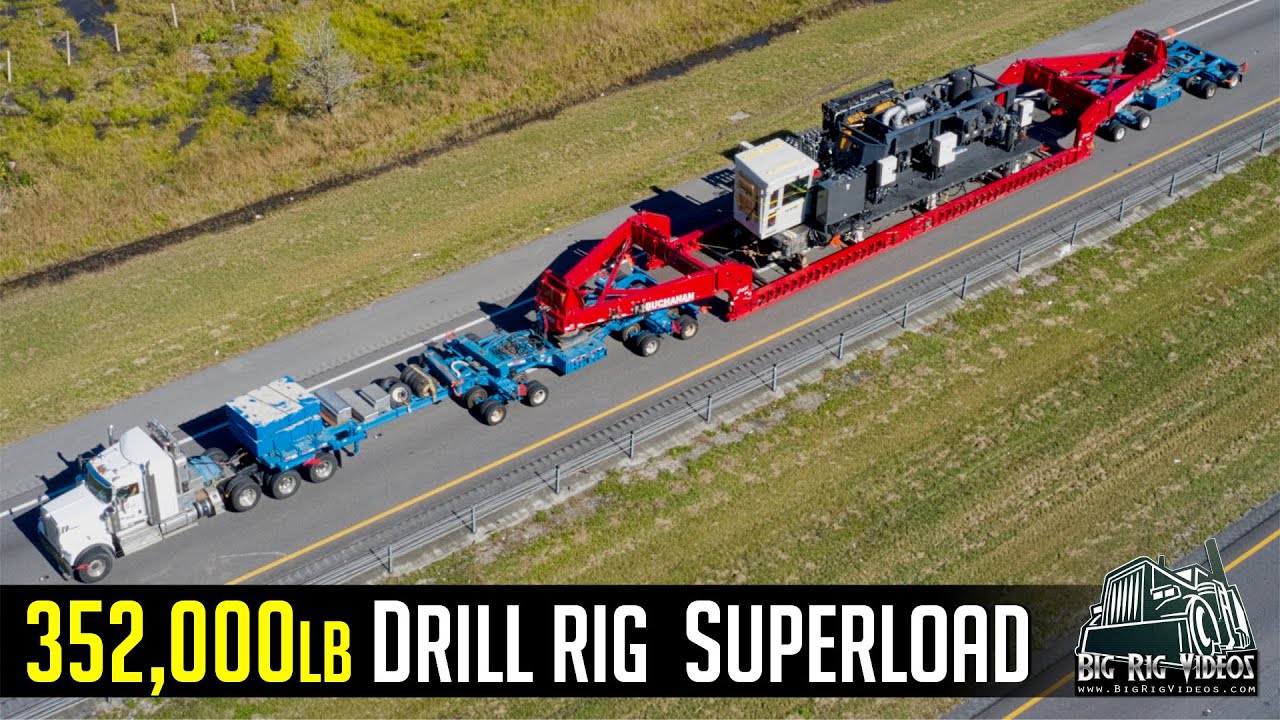 352,000lbs Blasthole Drill Superload - Buchanan Hauling & Rigging