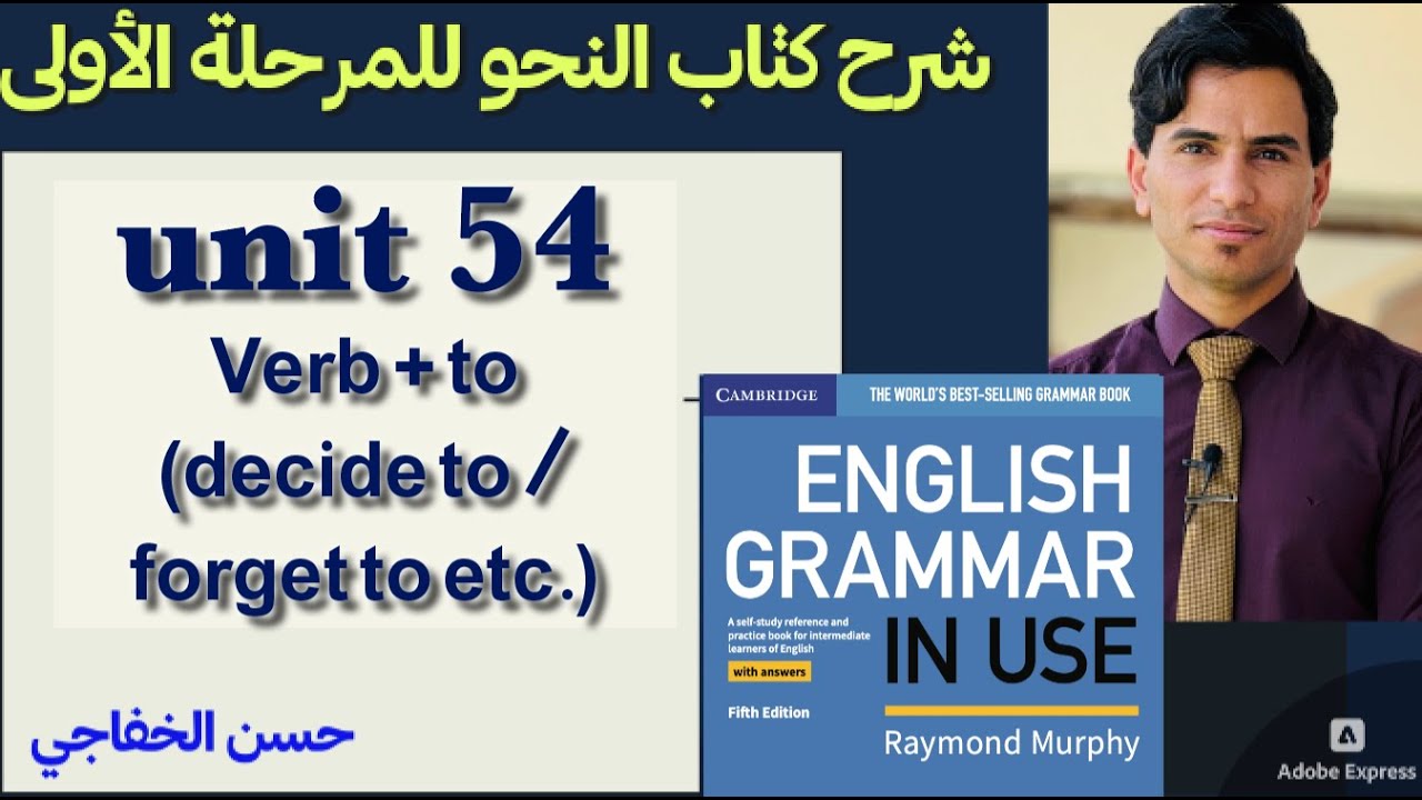 Unit 54: Verb + to  (decide to / forget to, etc.)