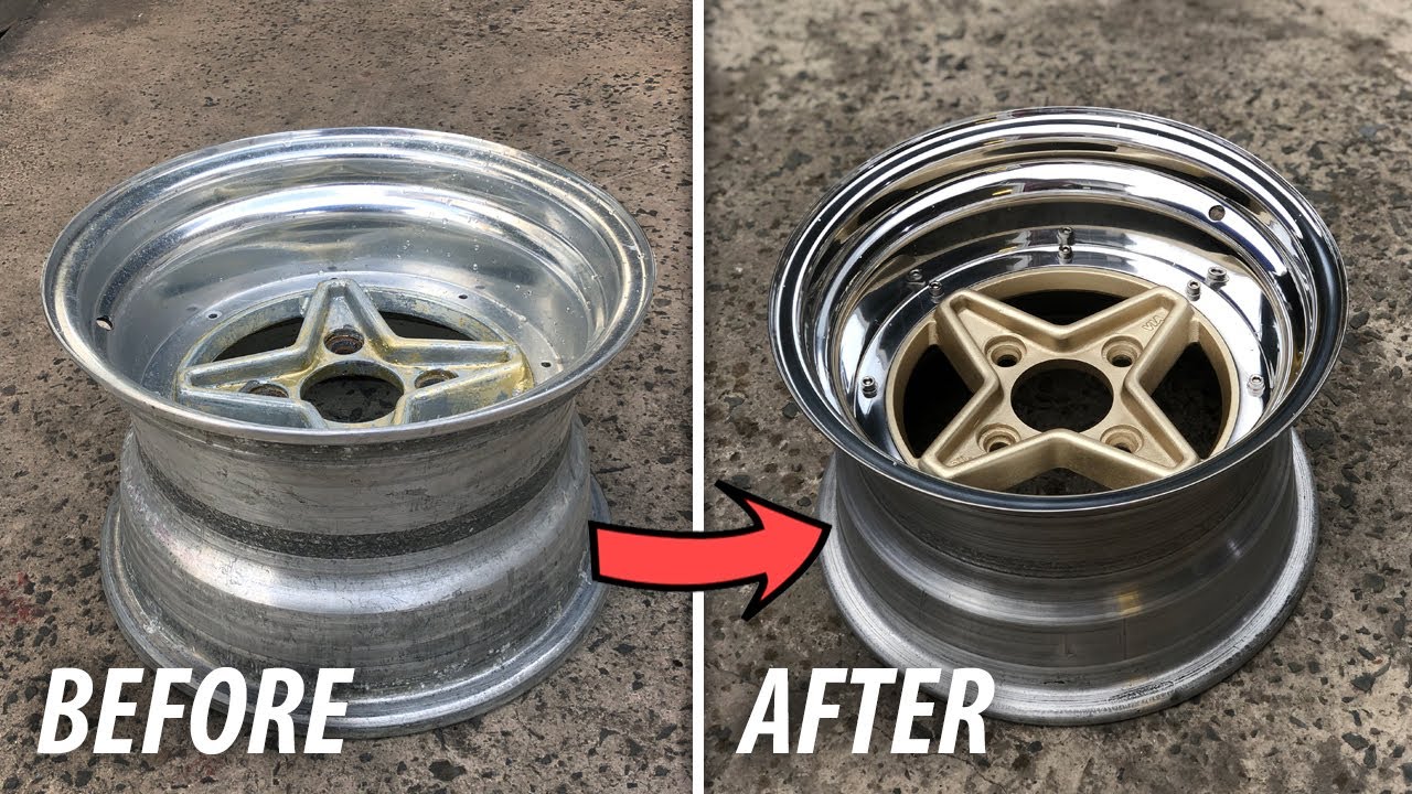 JDM WHEEL RESTORATION ( Mirror chrome polish ) |  Enkei AP Racing 8jj