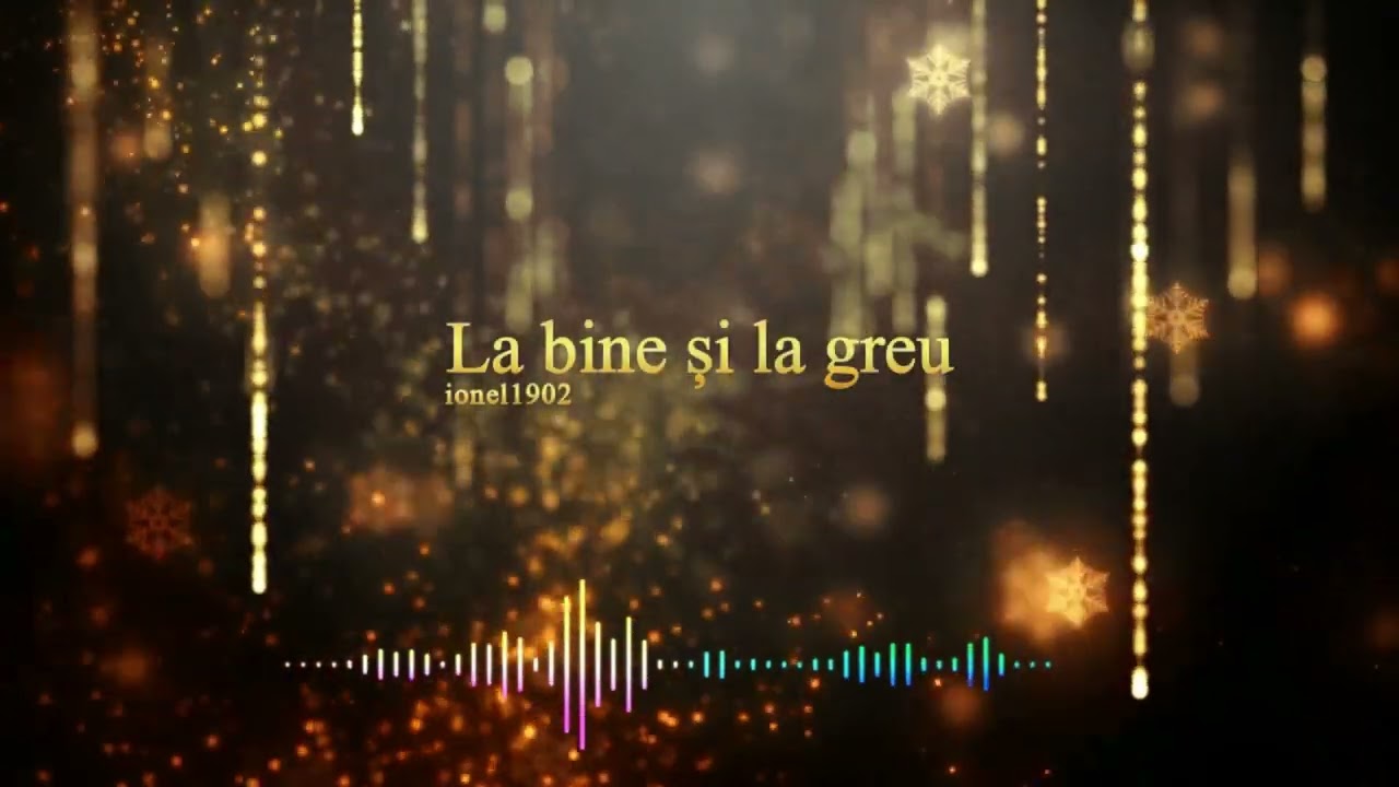 ionel1902 -  La bine și la greu