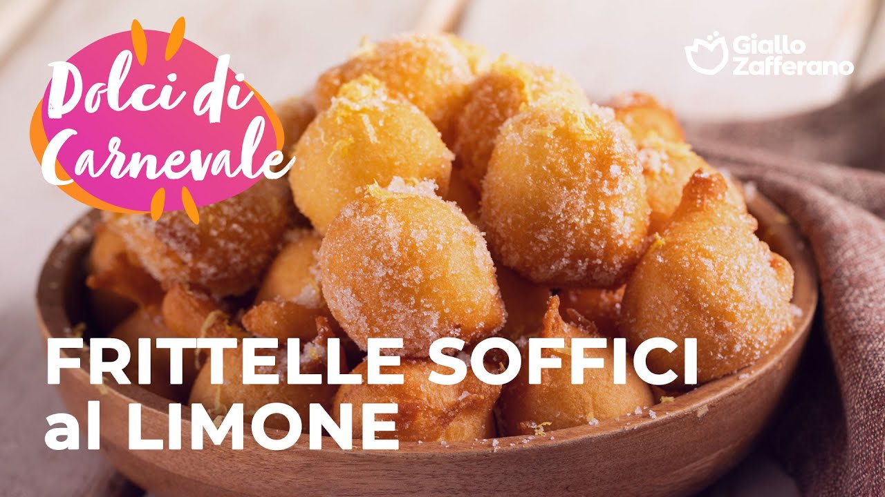 FRITTELLE SOFFICI al LIMONE 😋🍋 DOLCI di CARNEVALE!🎭