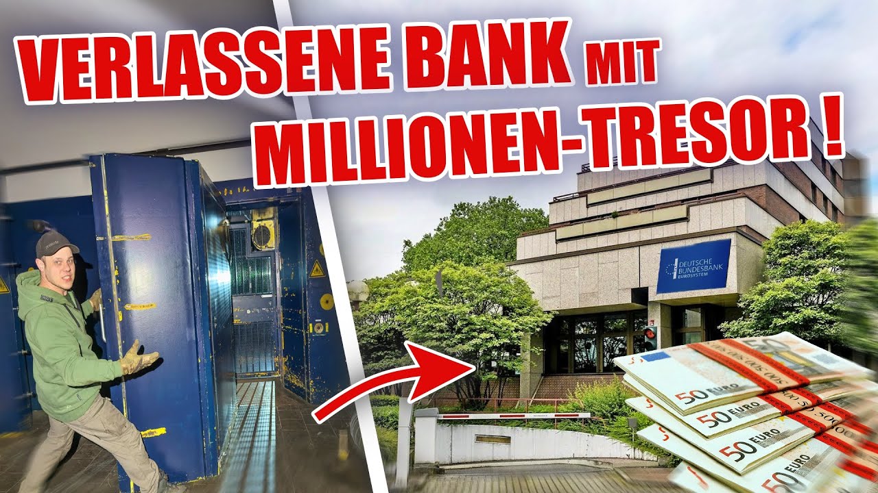 LOSTPLACE : WIR WÄREN REICH 🤑😱- Verlassene BANK mit GEHEIMEN XXL - TRESOR 🔥🫣 | ItsMarvin