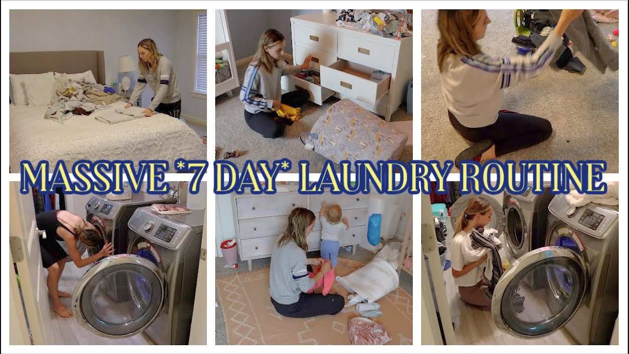 FAMILY OF 4 *7 DAY* LAUNDRY ROUTINE! EXTREME LAUNDRY MOTIVATION | HOW TO STAY ON TOP OF LAUNDRY