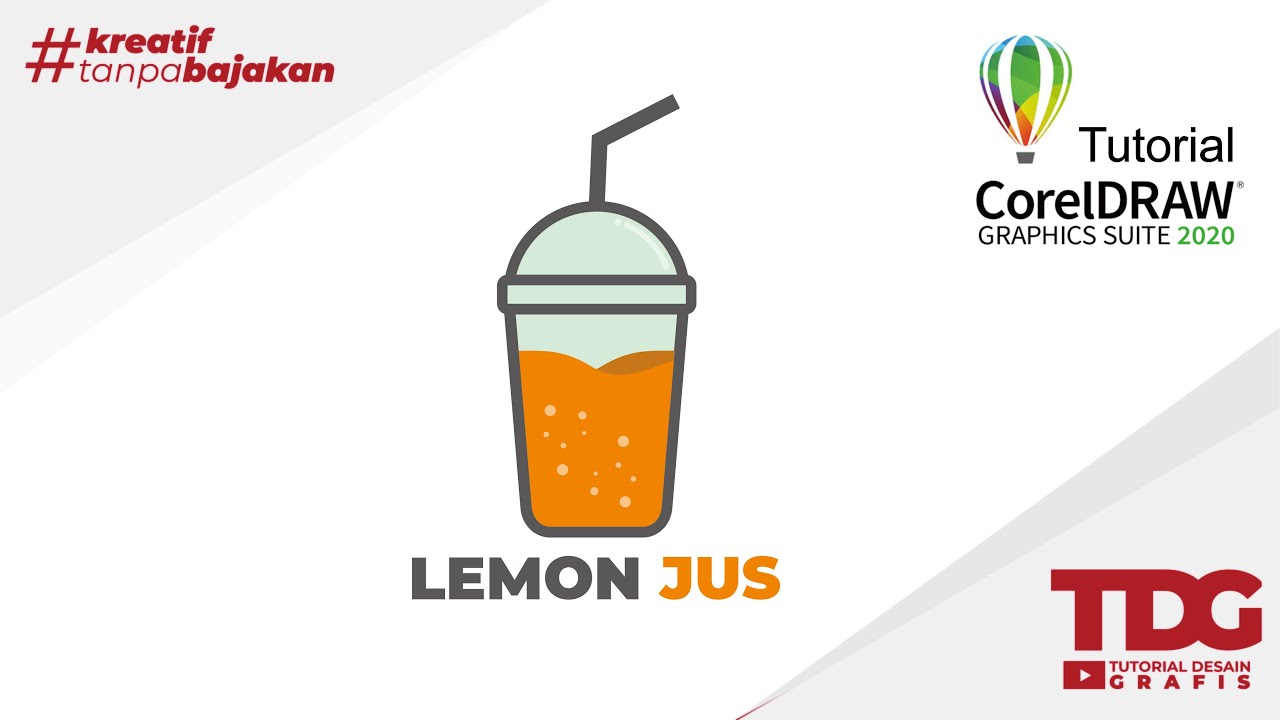 Membuat Logo Minuman Jus Jeruk untuk Usaha | Tutorial CorelDraw 2020