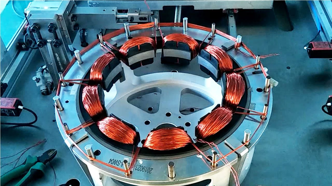 Automatic stator winding machine for BLDC motor manufacturing