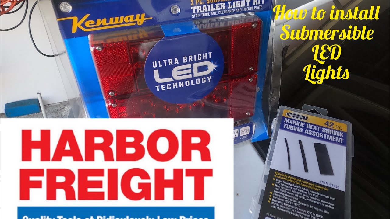 Как установить светодиодные подводные фонари для прицепа Harbor Freight