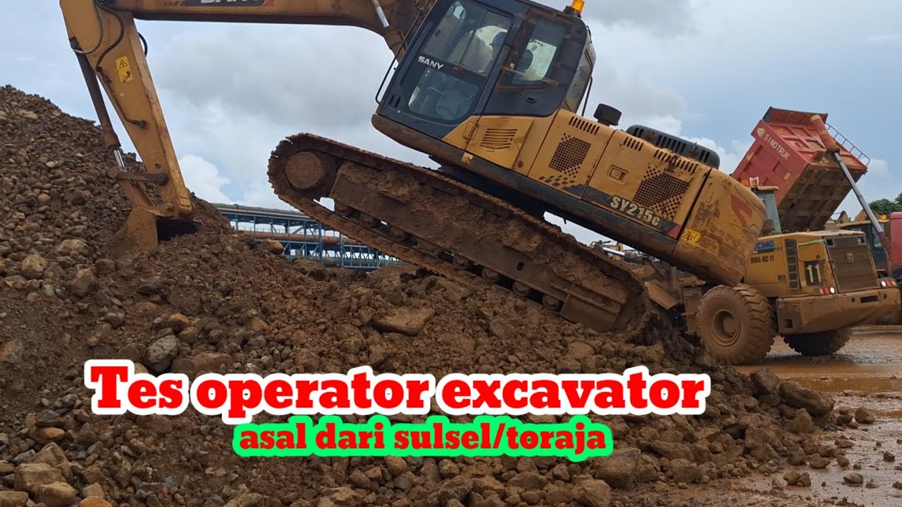 ⛔️Tes operator excavator asal toraja,sangmane