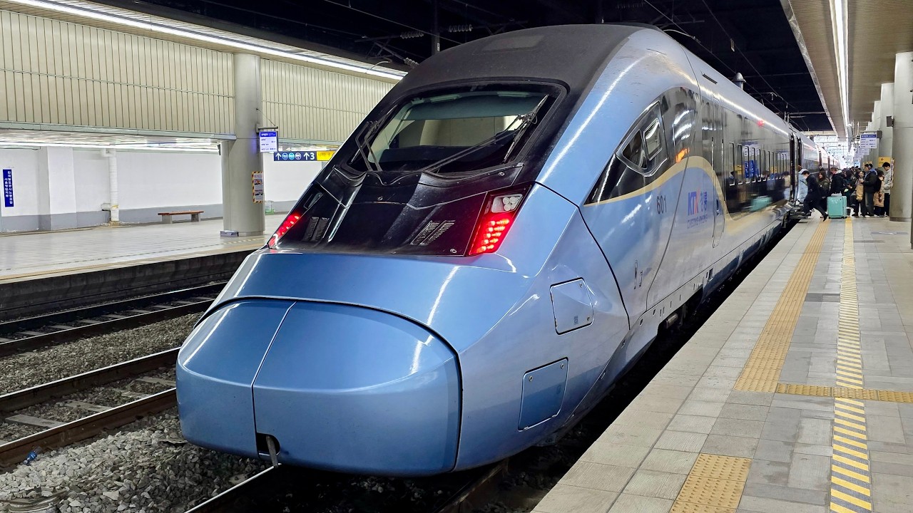 Новый Корейский скоростной поезд | KTX Cheong-Ryong | Рейс Сеул — Пусан