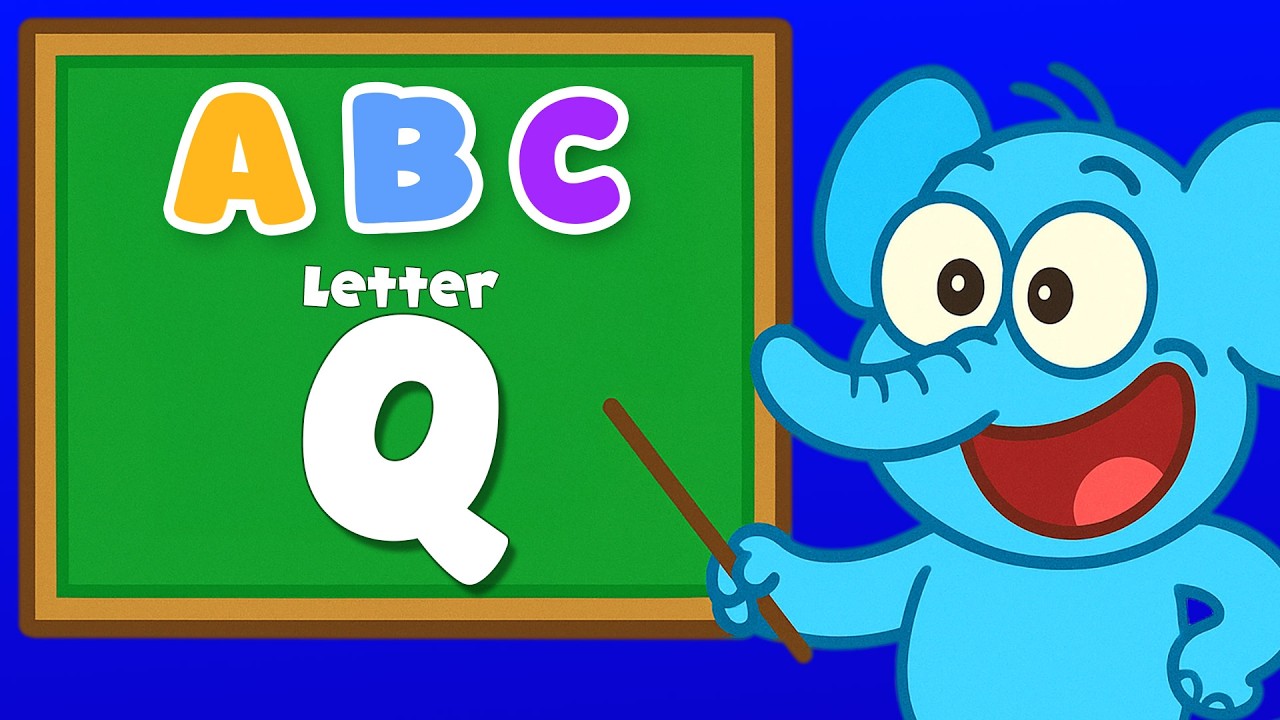 Простой английский для детей - Буква Q – Изучение алфавита - ABC - Мультфильм