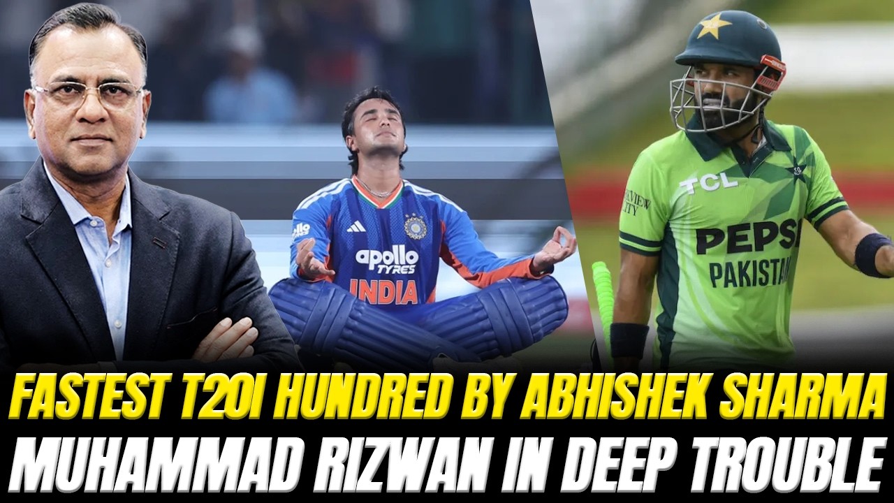 Fastest T20I Hundred By Abhishek Sharma | Muhammad Rizwan in Deep Trouble | Basit Ali