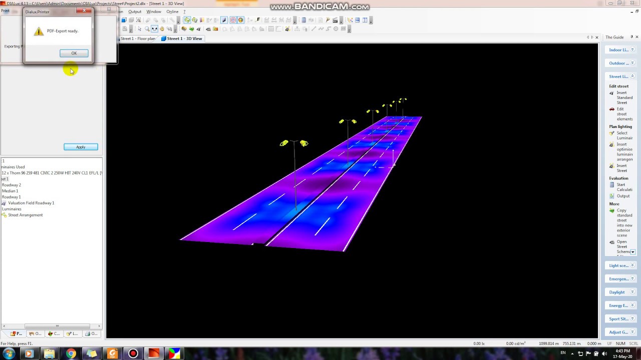 Dialux Street ligting 2 - Dialux Tutorial #design #dialux #lighting #street