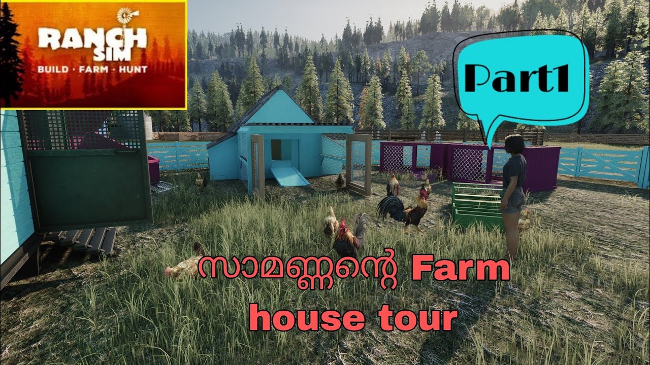 Ranch simulator/malayalam game play/part 1
