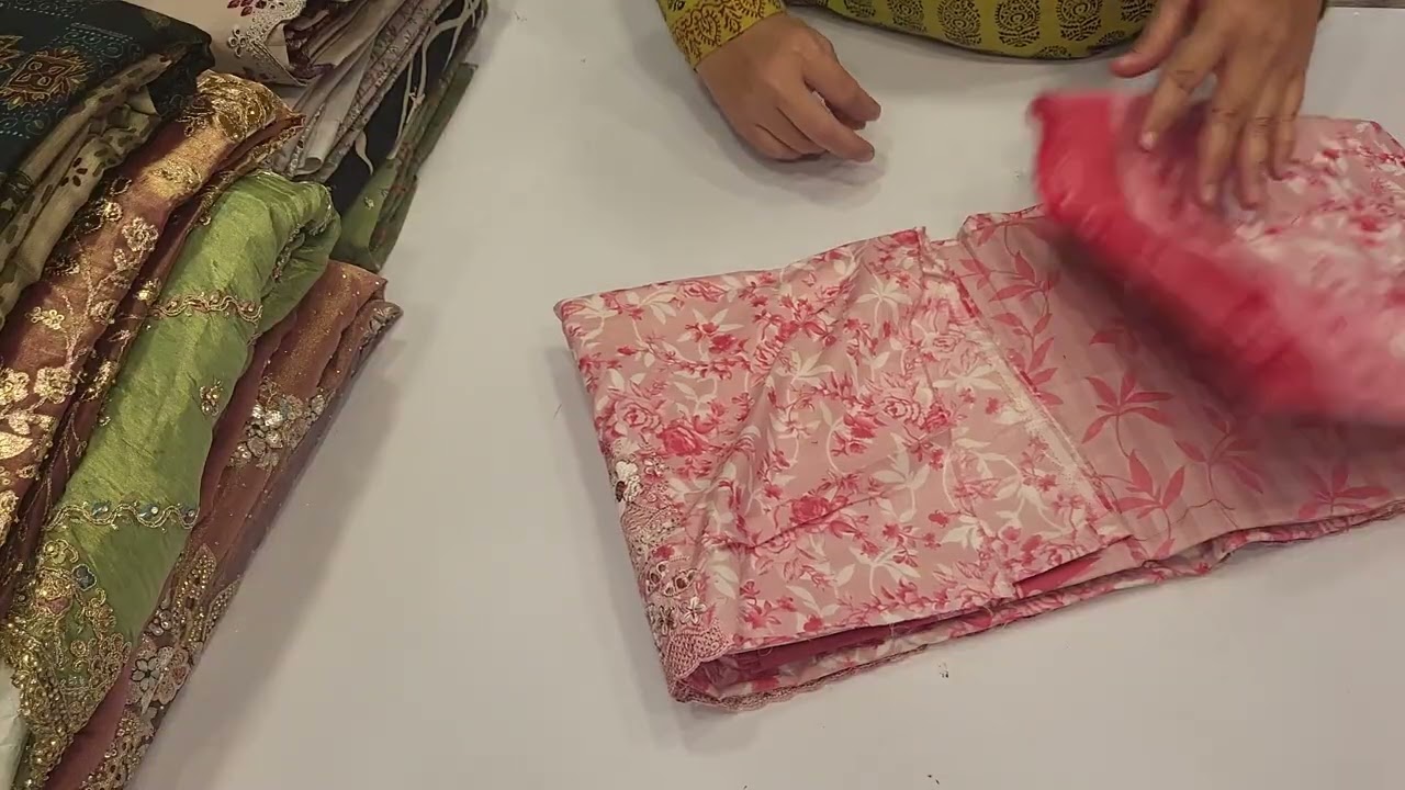 Eid mubarak and ramzan special semi partywear embroidery original pakistani suits 7995319085