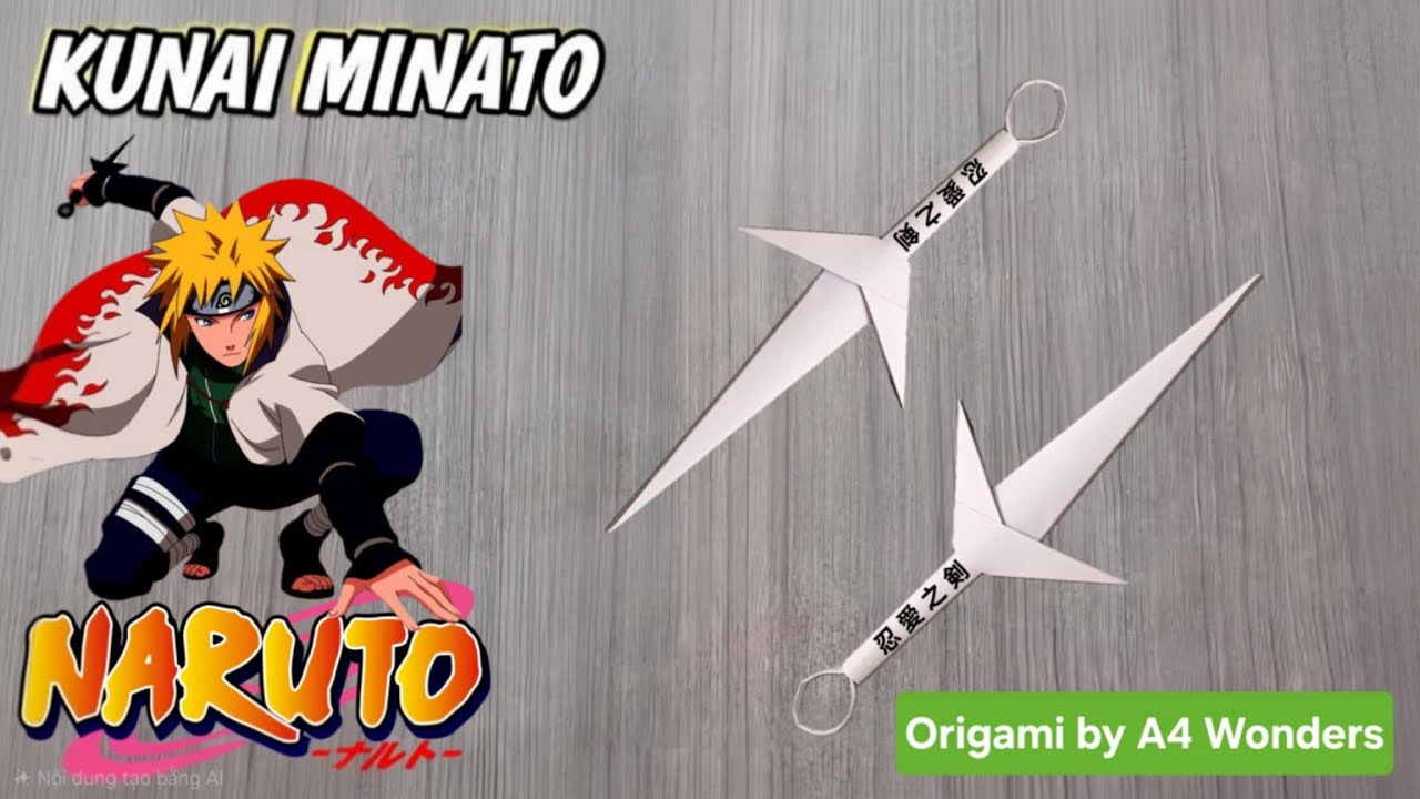 Epic Paper Kunai from Naruto! (Minato’s Origami Weapon) | A4 Wonders