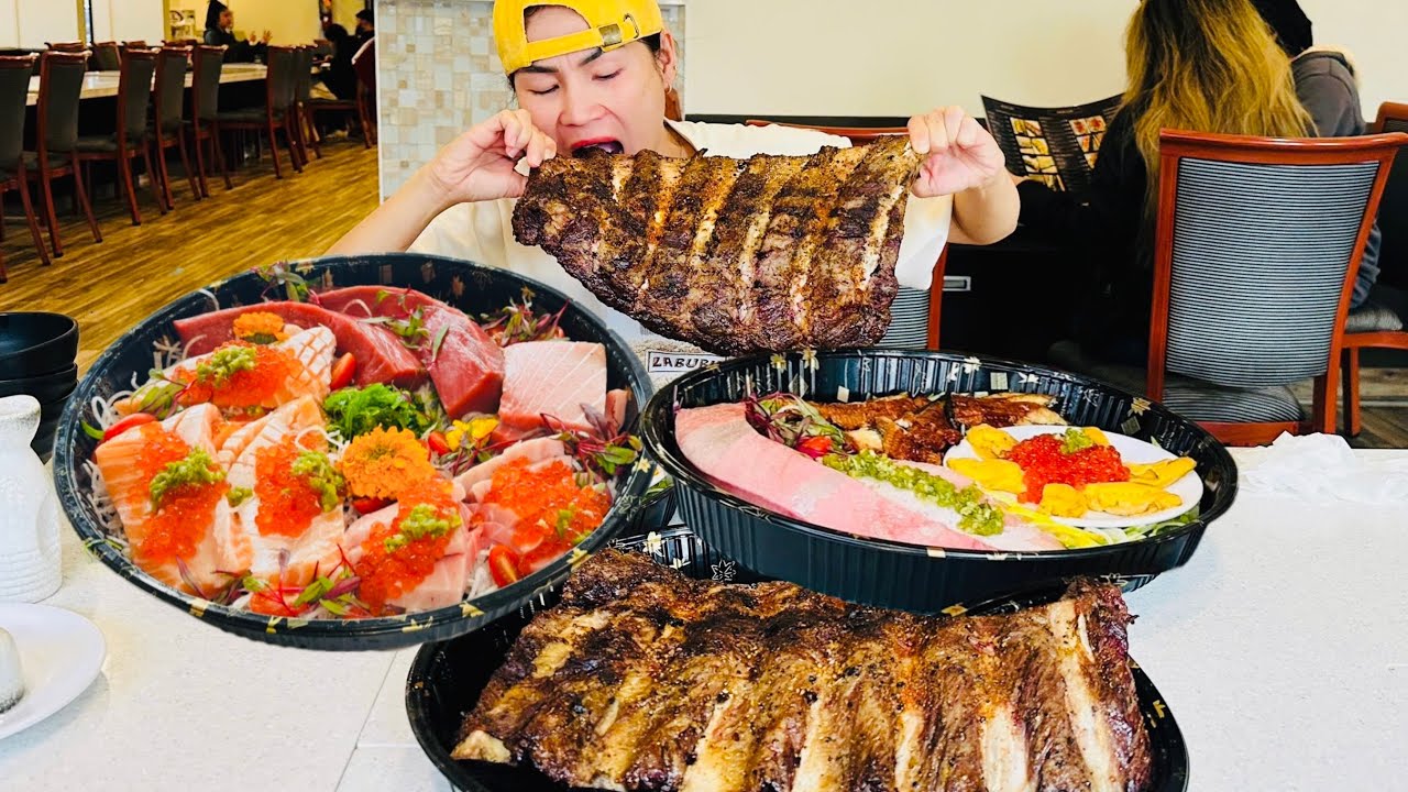 ĂN KHÔNG NỔI MÂM CÁ NGỪ ĐẠI DƯƠNG VÀ 2 TẢNG SƯỜN BÒ WAGYU CỰC KHỦNG