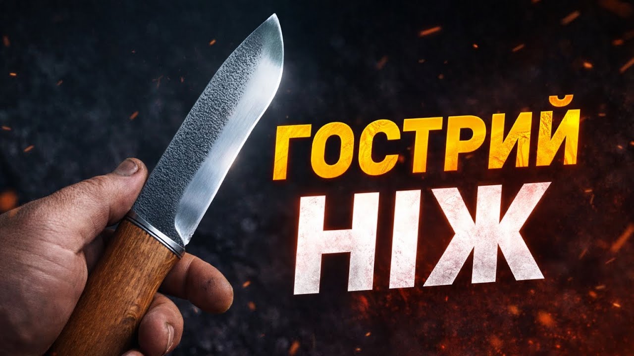 Мисливський ніж ручної роботи | СтальХ12МФ | Повний процес