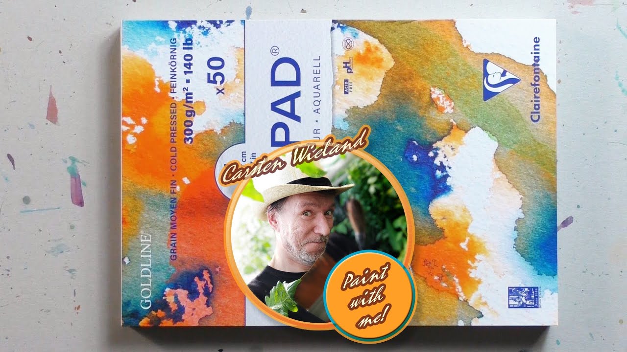 ***** Test Aquarellpapier Clairefontaine "Aquapad"- Pretty Good! 4 (von 5) Sterne! *****