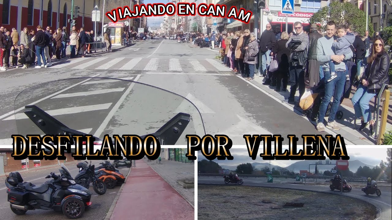 VIAJANDO EN CAN AM SPYDER RT # 324  VILLENA , Desfilando las Can Am