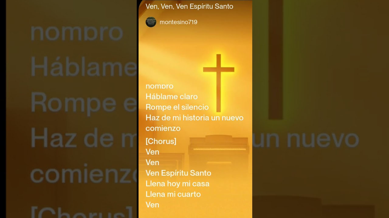 Ven ven ven Espiritu Santo 