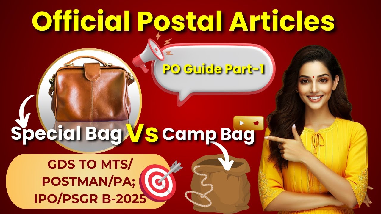 📩Official Postal Articles📜: GDS TO MTS/POSTMAN/PA EXAM | PO GUIDE PART 1 CLASSES: Career Post