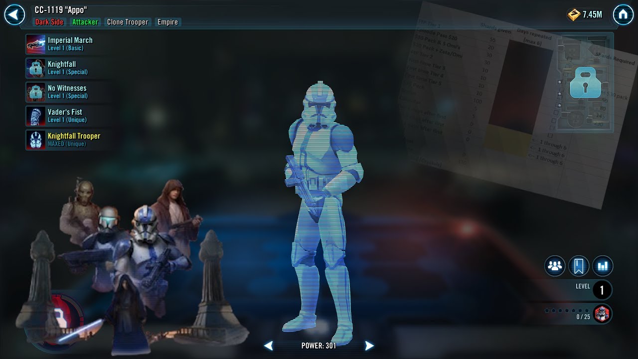 Cheapest First Week Marquee Characters | SWGoH