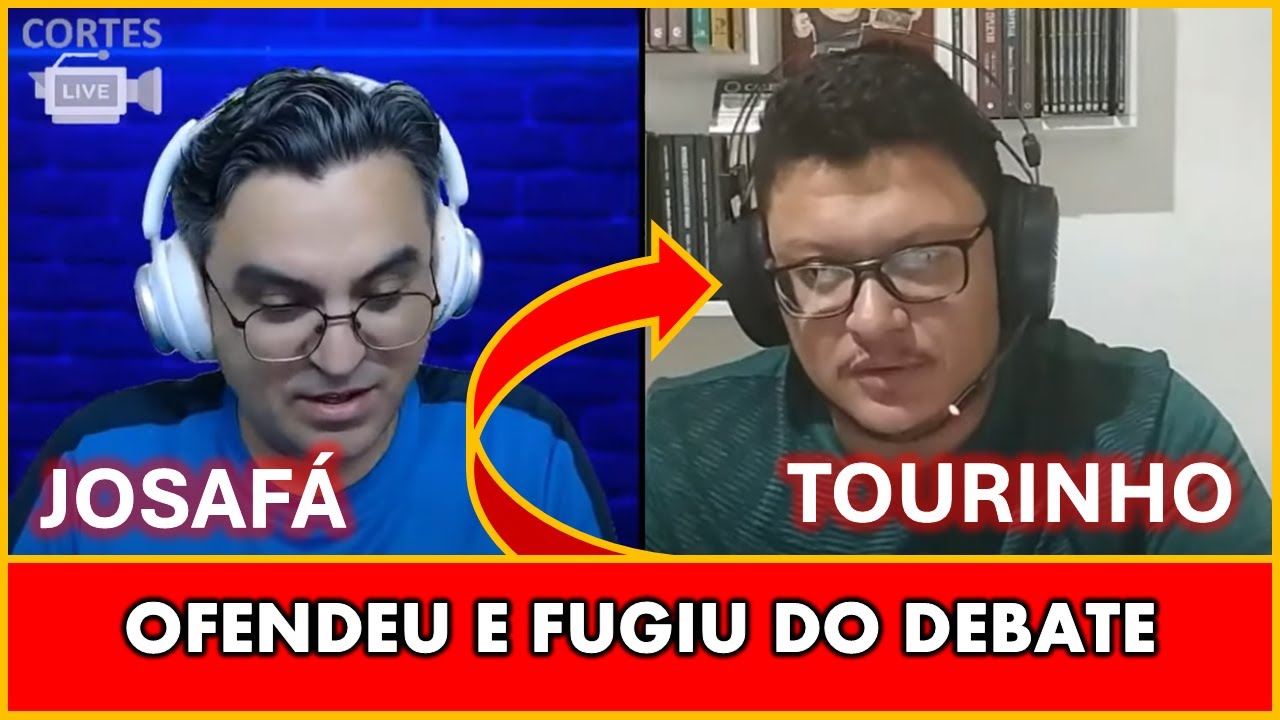 DEBATE: Tourinho perde a linha, ofende Josafá e abandonou a live sem despedir