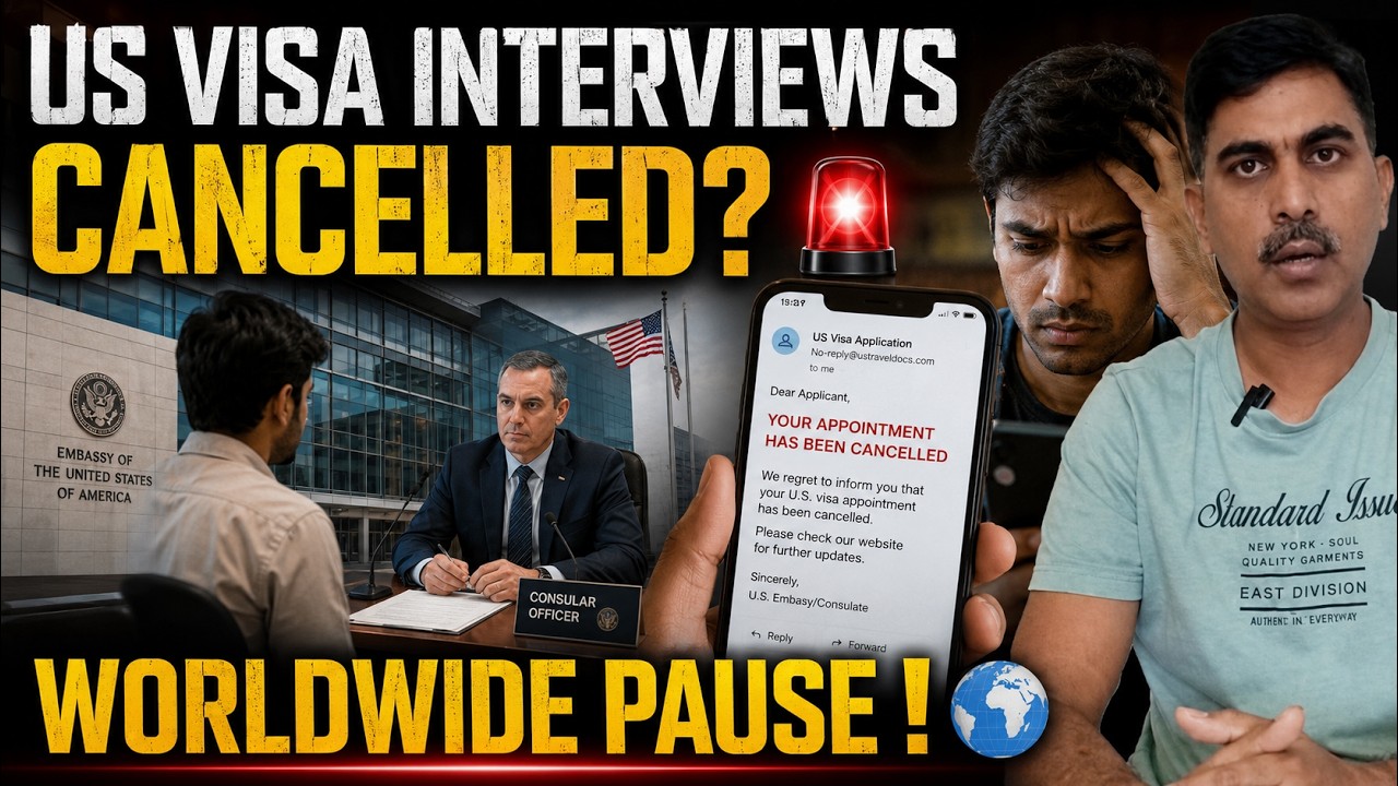 US Visa Update: Immigrant VISA APPOINTMENTS PAUSED WORLDWIDE !  Check your Visa appointment schedule