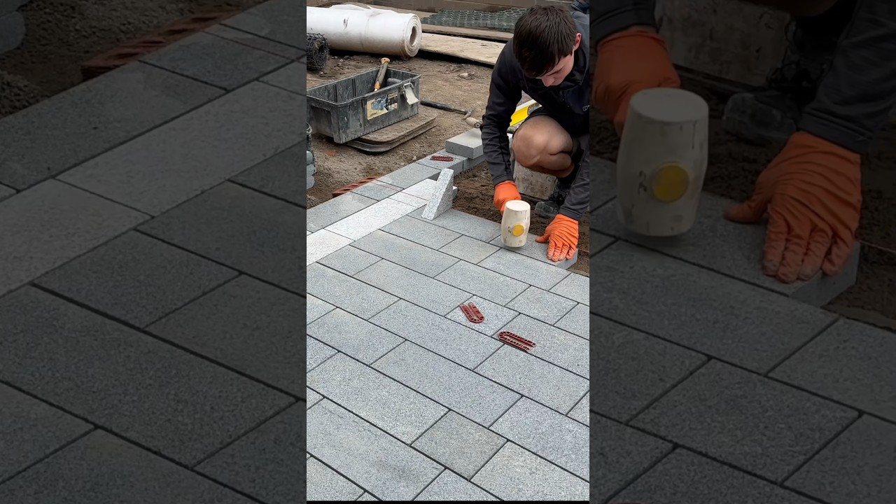 Granite sett path completed solely byJacob, well done! Currently filming this job for a full video🎥