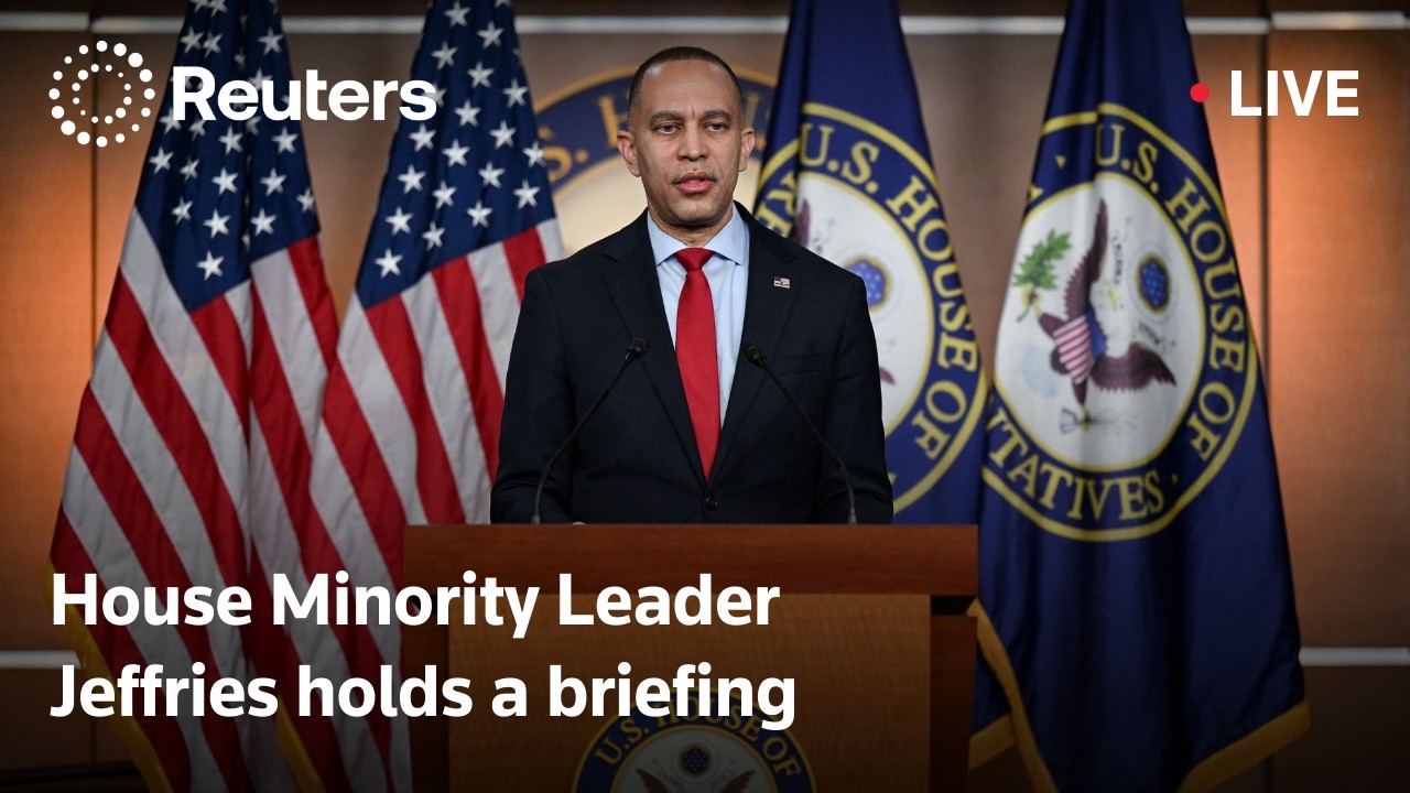 LIVE: House Minority Leader Jeffries holds a briefing