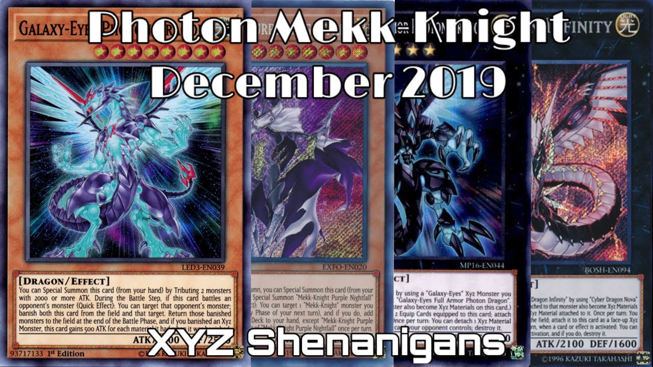 YU-GI-OH! GALAXY-EYES MEKK-KNIGHT DECEMBER 2019 DECK PROFILE [YGO PRO]