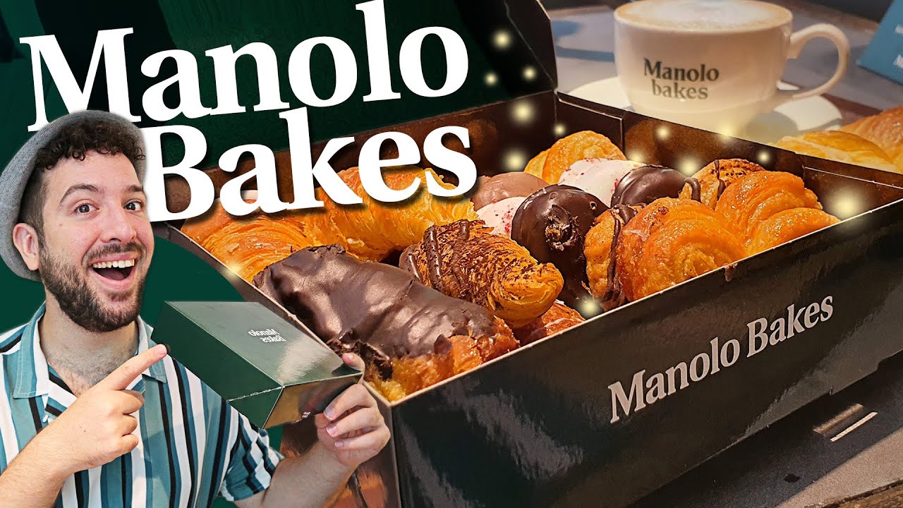 ¡COMIENDO TODOS LOS MANOLITOS! Probando MANOLO BAKES por primera vez (pido todos los croissants)