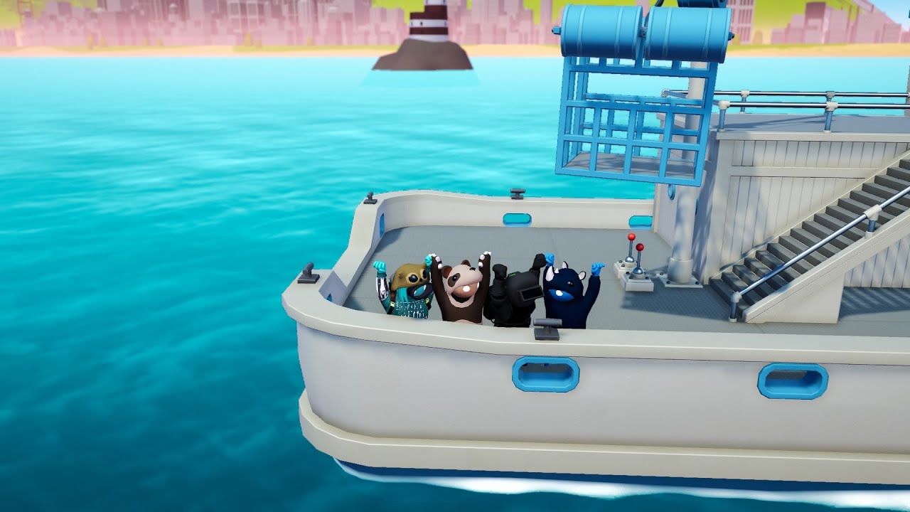 Gameplay of Gang Beasts with Friends
