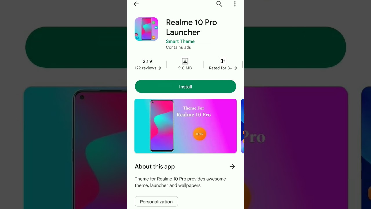 realme 10 pro launcher for android||😍😍|| #realme #realme9pro #launcher #short #shorts
