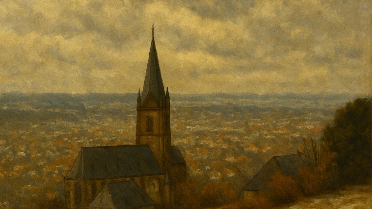 TV Wallpaper Art | 4K | 1 Hour | A Calm Townscape