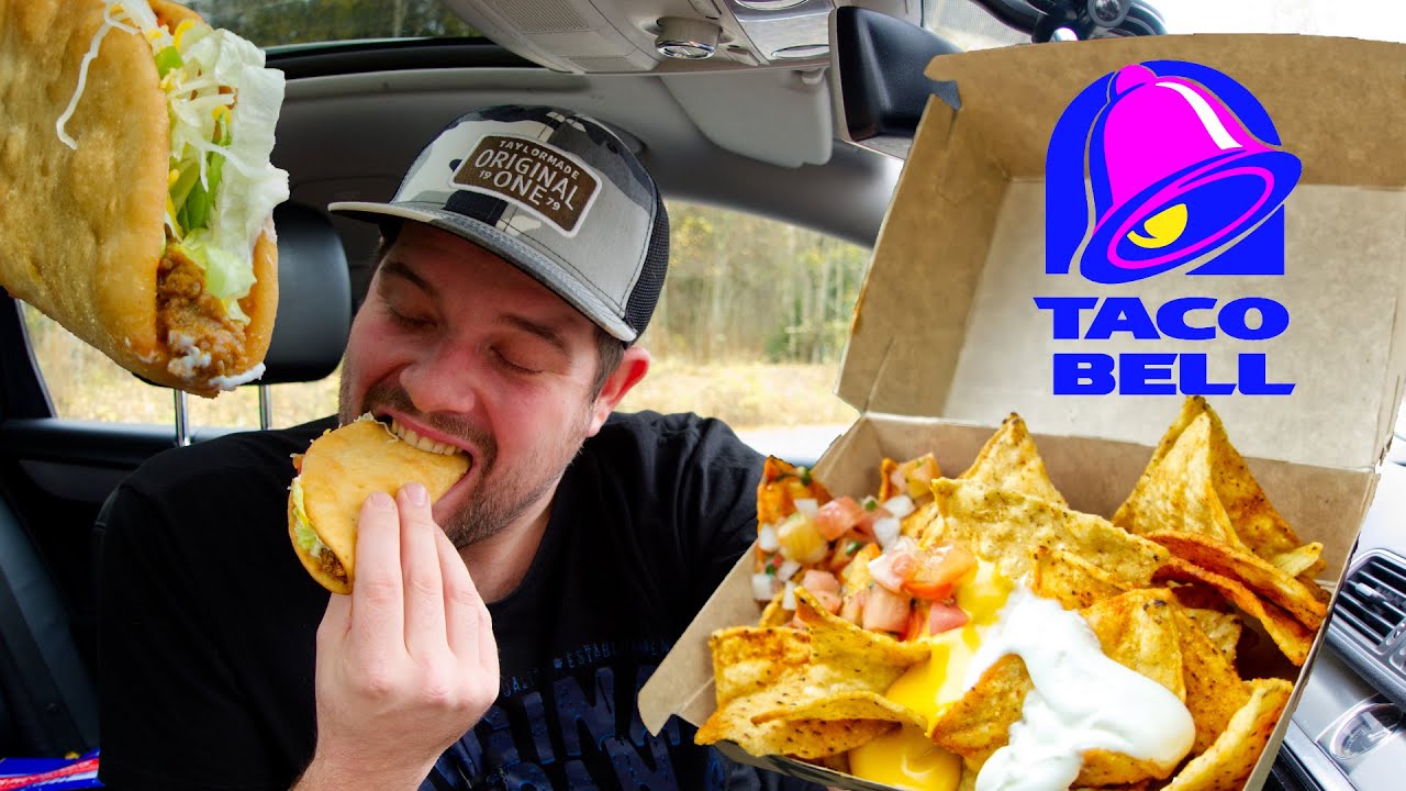 FIRST TIME EATING TACO BELL CAR MUKBANG | DAVE KAY ASMR
