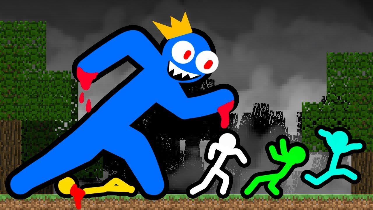 Stickman VS Minecraft: Rainbow Friends.EXE - AVM Shorts Animation
