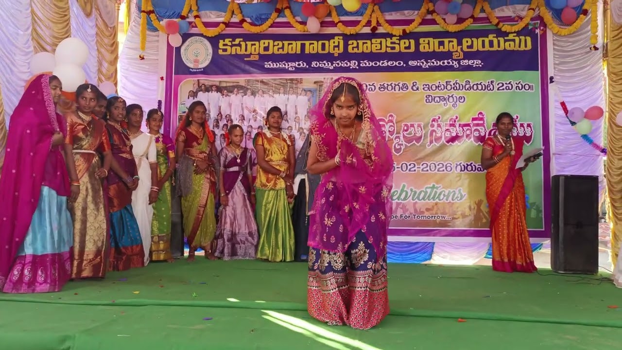 10th & inter 2025-2026 # fairwell # celebration # traditional dress fashion show # Bharat # KGBV Npl