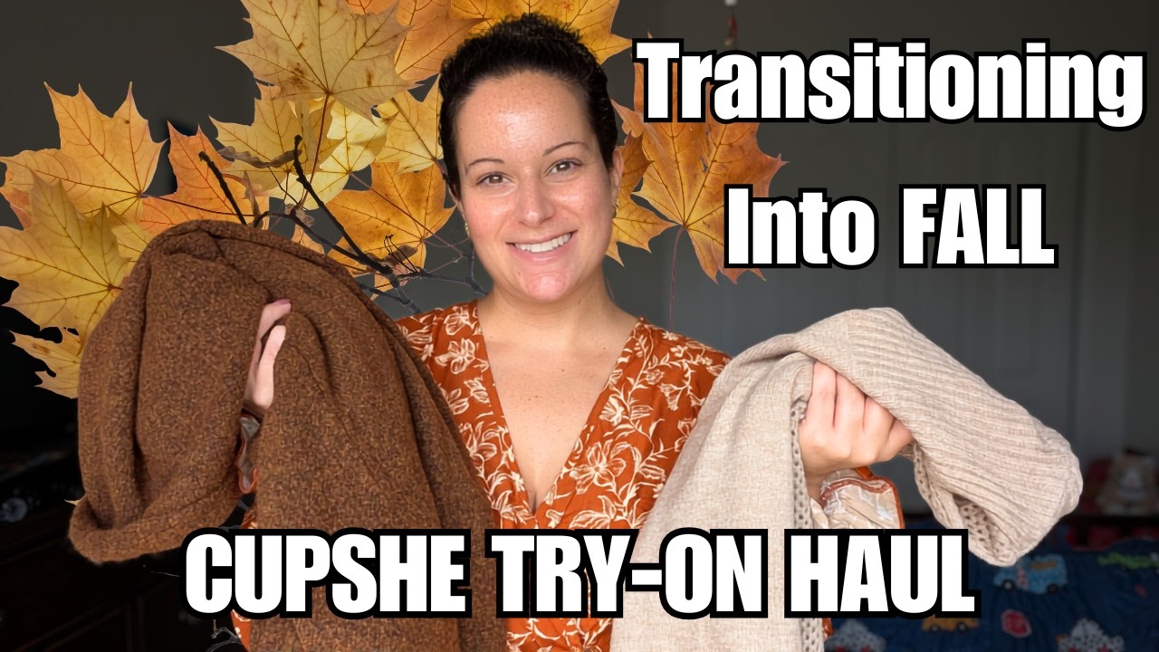 CUPSHE Fall Transition Try-On Haul 🍂 Cozy Sweaters, Dresses & Cardigans | Size Large | Honest Review