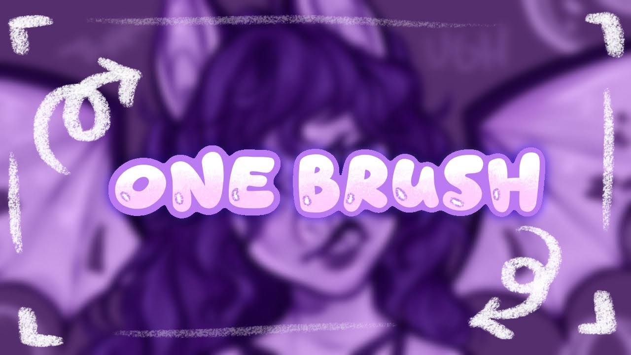 ИСПЫТАНИЕ ОДНОЙ КИСТЬЮ! 🦇 с обновлением Procreate 5.4! ✨