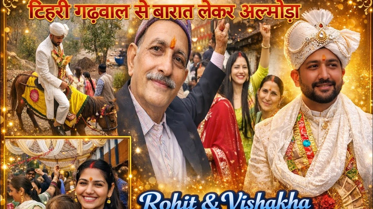 🎊 लाइफस्टाइल ब्लॉग।। टिहरी गढ़वाल से बारात लेकर पहुंचा अल्मोड़ा रोहित का चमत्कार ✅✅ @bhattvloger222 