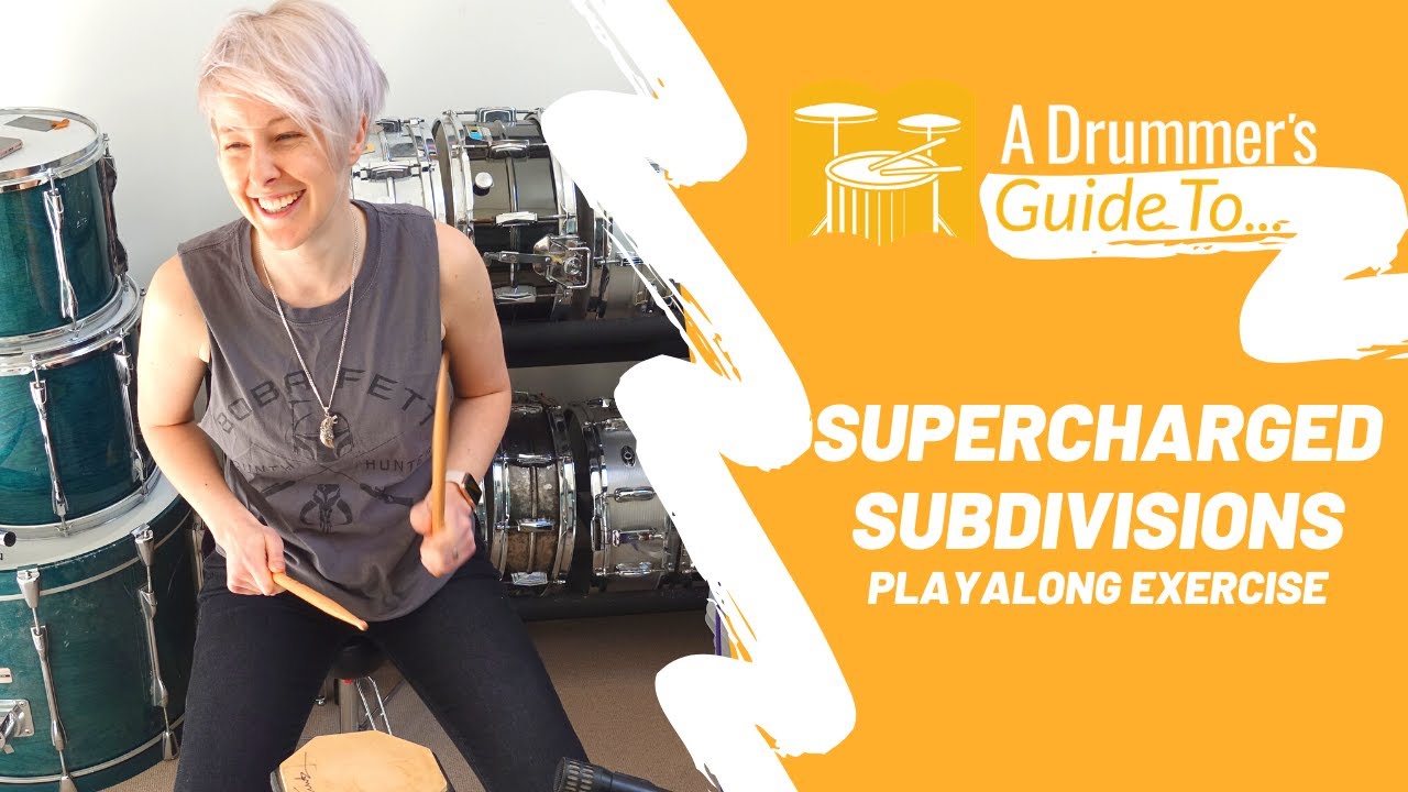 15 Minute Drum Play-along Exercise - Supercharged Subdivisions