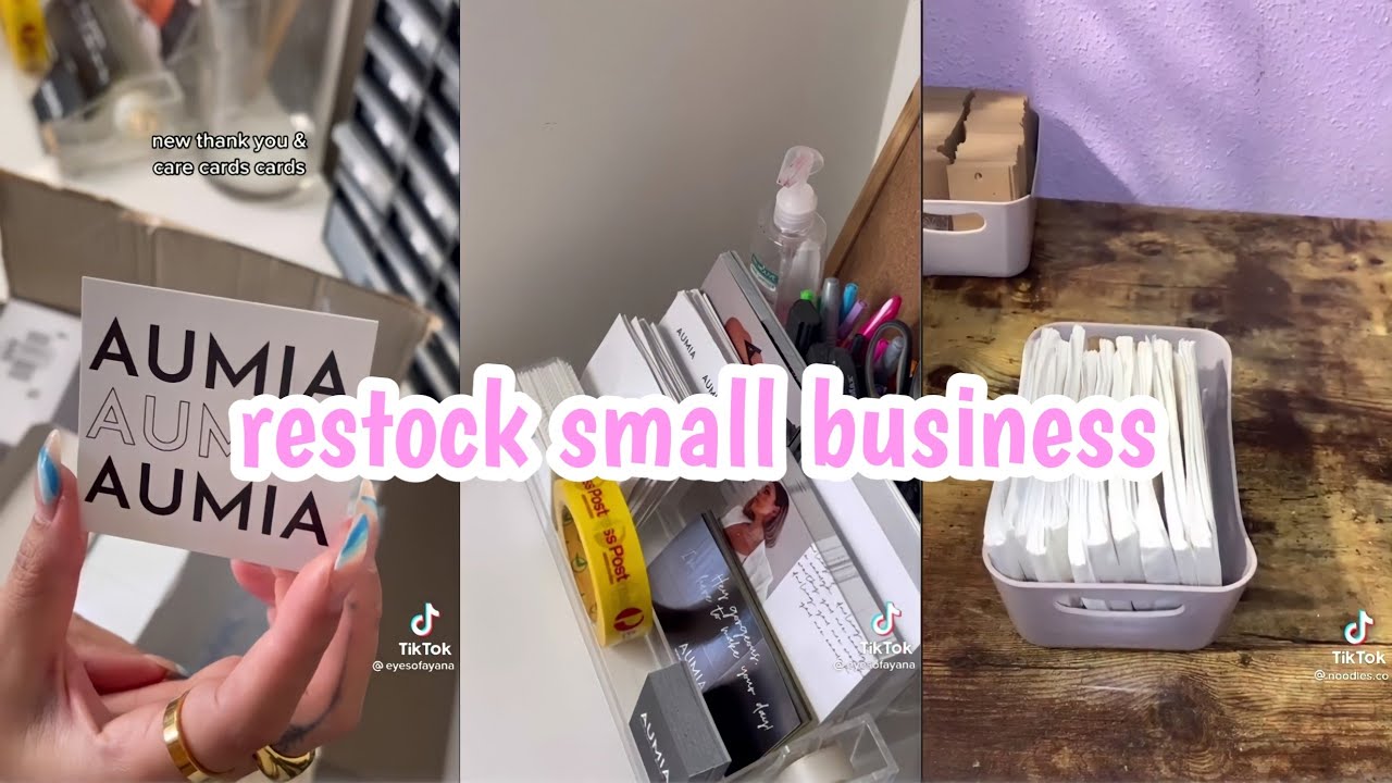 asmr restock small business | tiktok compilation