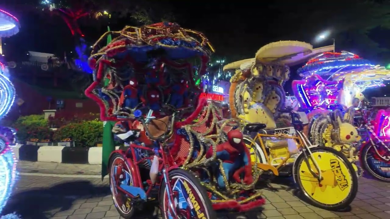 Night At Jonker Street Malacca, Malaysia.