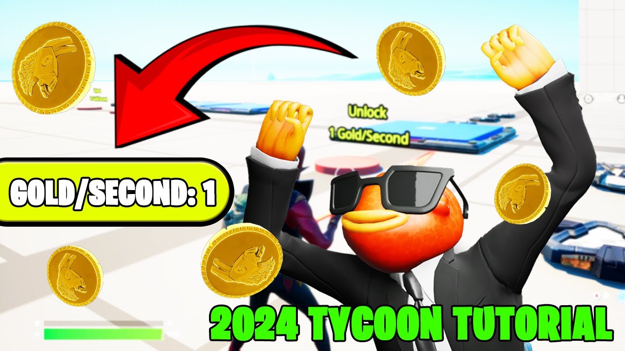 Fortnite Creative Tycoon Tutorial - Adding Gold/Second Step by Step