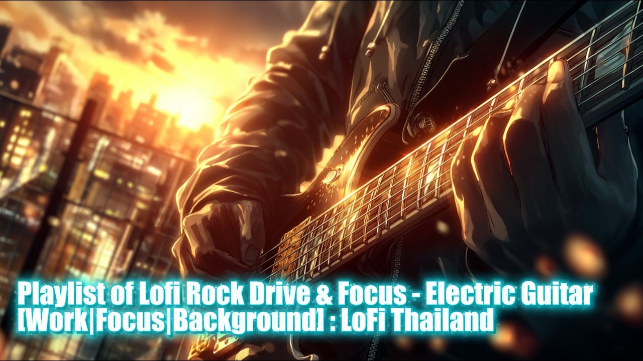 Playlist of Lofi Rock Drive & Focus — Electric Guitar [Work|Focus|Background] : LoFi Thailand